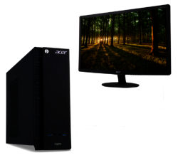 Acer Aspire XC-705 Desktop PC & S240HLBID Full HD 24